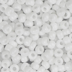 8/0 Miyuki Seed Beads #0402 Opaque White 22g