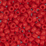 8/0 Miyuki Seed Beads #0408 Opaque Red 22g