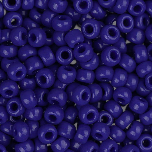 8/0 Miyuki Seed Beads #0414 Opaque Cobalt Blue 22g