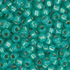 8/0 Miyuki Seed Beads #572 Silver Lined Seafoam Alabaster 22g