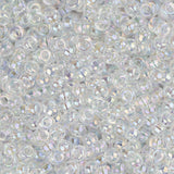 11/0 Miyuki Seed Beads #0250 Crystal AB 22g