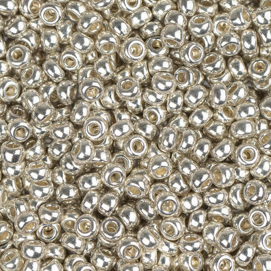 11/0 Miyuki Seed Beads #1051 Galvanized Silver 22g