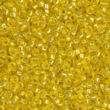 15/0 Miyuki Seed Beads #0006 Silver Lined Yellow 22g