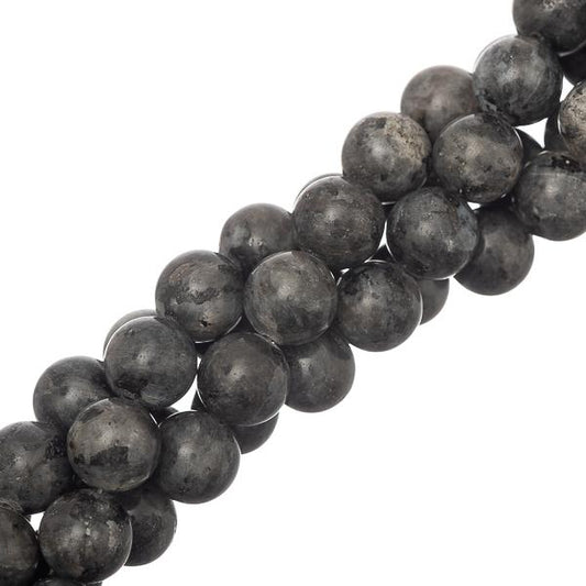 Larvikite Beads 10mm Round (Natural) 15-16" Strand