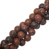Mahogany Obsidian Beads 10mm Round (Natural) 15-16" Strand