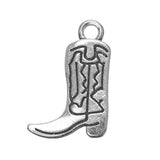 Cowboy Boot Metal Charm 18x11mm 5/pk
