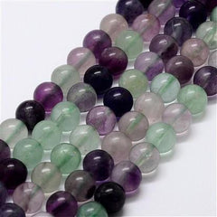 6mm Fluorite (Natural) Beads 15-16" Strand