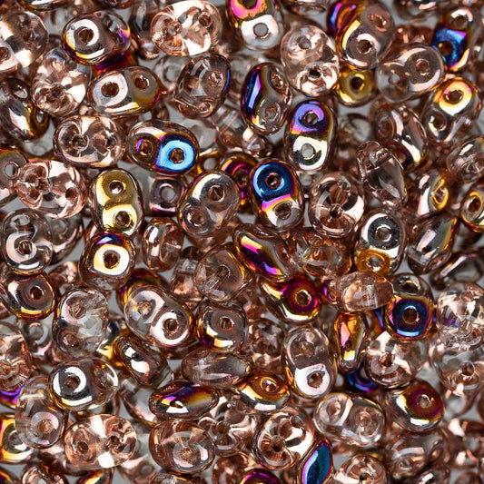 *Czech Superduo Beads Crystal Sliperit 22g