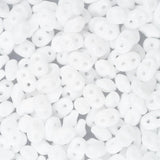 *Czech Superduo Beads Chalk White 22g