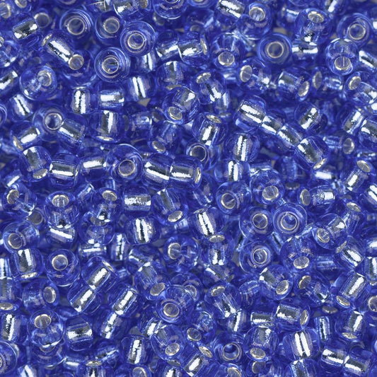 11/0 Miyuki Seed Beads #0019 Silver Lined Sapphire 22g