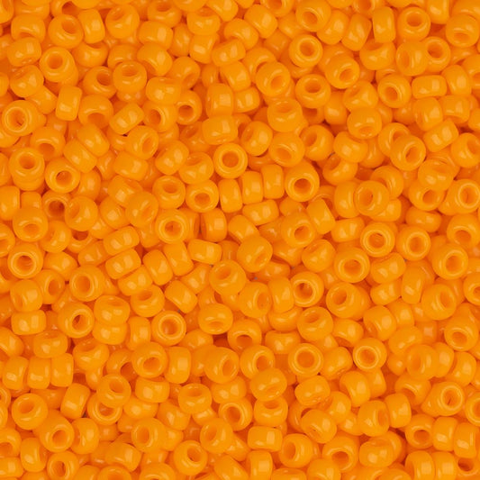 15/0 Miyuki Seed Beads #0405 Opaque Mandarin Orange 22g