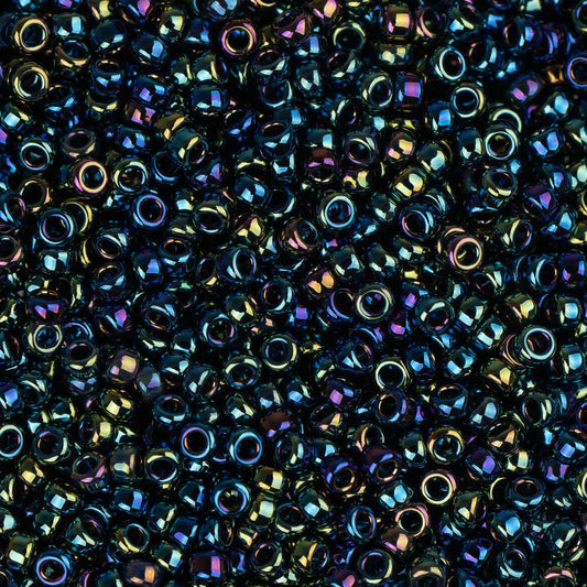 15/0 Miyuki Seed Beads #0455 Metallic Variegated Iris 22g