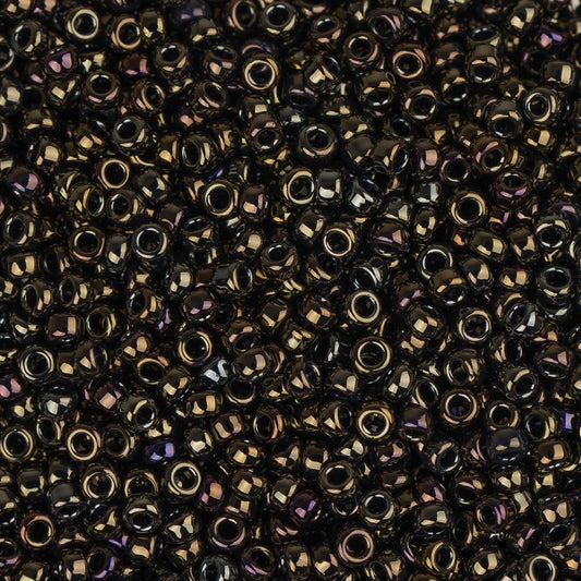15/0 Miyuki Seed Beads #0458 Opaque Brown Iris 22g
