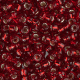 8/0 Miyuki Seed Beads #0011 Silver Lined Ruby 22g