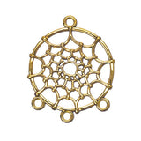 Dream Catcher Pendant 34x28mm Antique Gold 10/pk