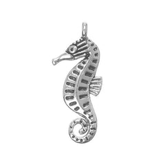 1" Seahorse Metal Charm 5/pk