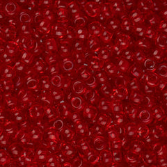 11/0 Czech Seed Beads #01000 Transparent Light Red 23g Vial