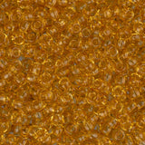 11/0 Czech Seed Beads #01001 Transparent Topaz 23g Vial