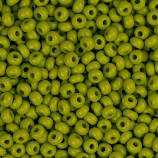 11/0 Czech Seed Beads #01024 Opaque Light Green 23g