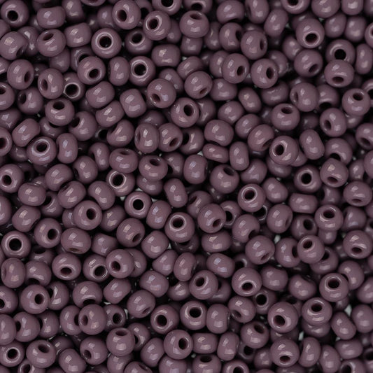 11/0 Czech Seed Beads #01027 Opaque Dark Mauve 23g