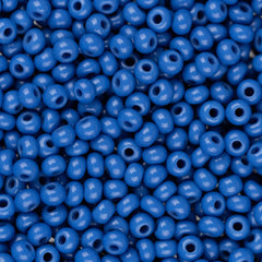 11/0 Czech Seed Beads #34920 Opaque Medium Blue 23g