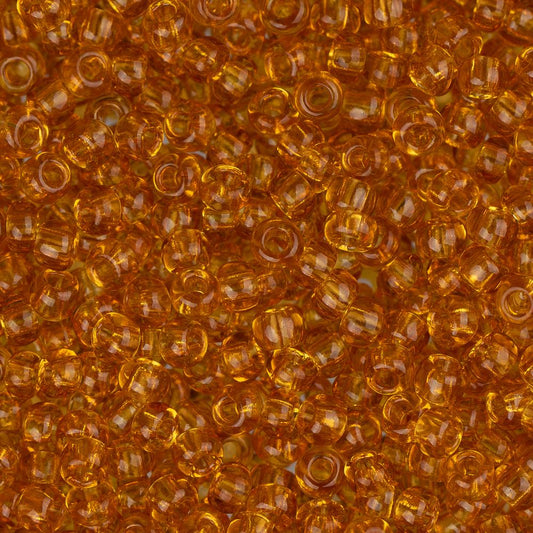 11/0 Czech Seed Beads #34933 Transparent Topaz 23g