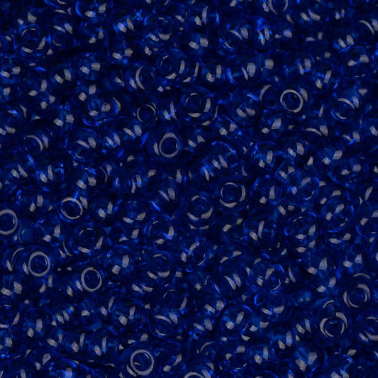 11/0 Czech Seed Beads #34937 Transparent Navy 23g