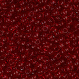11/0 Czech Seed Beads #34941 Transparent Red 23g