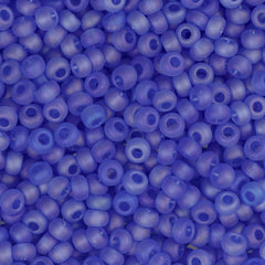 11/0 Czech Seed Beads #34964 Transparent Matte AB Light Blue 23g