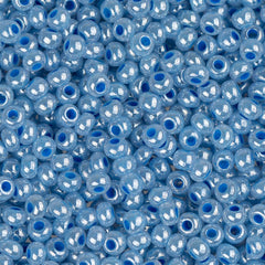 11/0 Czech Seed Beads #35010 Opaque Pearl Pale Blue 23g