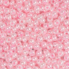 11/0 Czech Seed Beads #35011 Opaque Pearl Pale Pink 23g