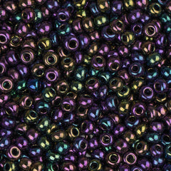 11/0 Czech Seed Beads #35031 Opaque AB Purple 23g