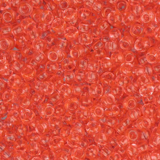 11/0 Czech Seed Beads #40010 Transparent Dark Rose 23g