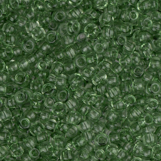 11/0 Czech Seed Beads #40012 Transparent Light Green 23g