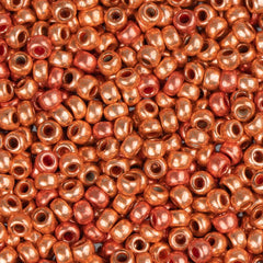 11/0 Czech Seed Beads #42000 Metallic Terra Light Copper 23g