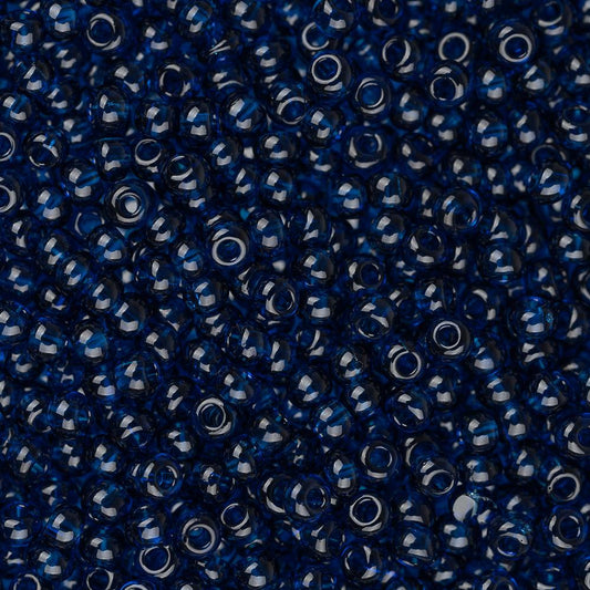 11/0 Czech Seed Beads #01019 Transparent Montana 23g