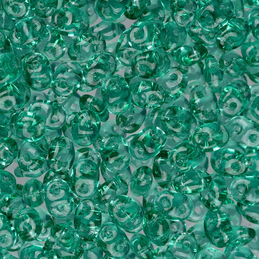 *Czech Superduo Beads Emerald 22g