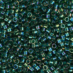 11/0 Delica Bead #0175 Tr Dark Green AB 5.2g