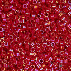 11/0 Delica Bead #0162 Opaque Red AB 5.2g