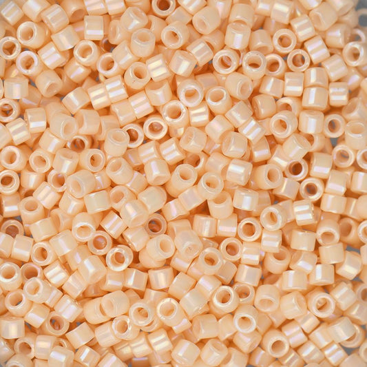 11/0 Delica Bead #1502 Light Peach Opaque AB 5.2g