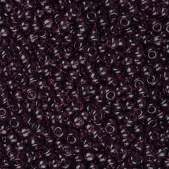 11/0 Czech Seed Beads #01003 Transparent Amethyst 23g