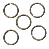 10mm Antique Brass Jump Rings 25/pk