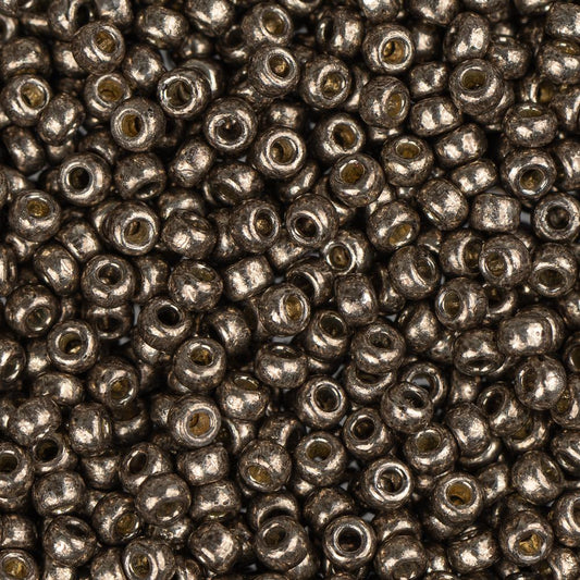 11/0 Miyuki Seed Beads #4222 Duracoat Galvanized Pewter 22g