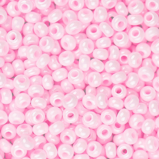 10/0 Czech Seed Beads #101 Opaque Pink 22g