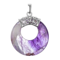 1 1/8" Donut Ametrine Gemstone Pendant 1/pk