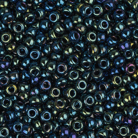 11/0 Miyuki Seed Beads #0452 Metallic Blue Iris 22g