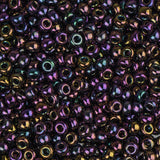 11/0 Miyuki Seed Beads #0454 Metallic Purple Iris 22g