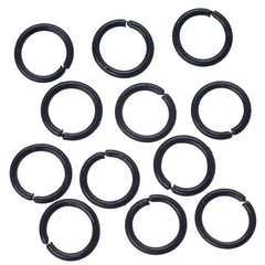 6.5mm Black Jump Rings 100 Grams