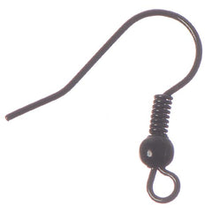 Black Fish Hook Earrings 100/pk