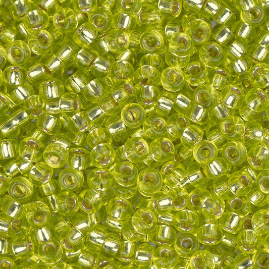 11/0 Miyuki Seed Beads #0014 Silver Lined Chartreuse 22g